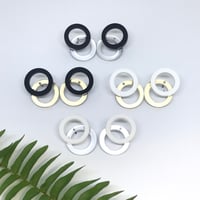 Image 1 of Náušnice DoubleMirrorCircle mat