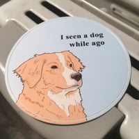1 dog sticker