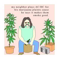 Weed Music Therapy Print