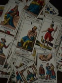 Tarot de Besançon de la fabrique de cartes Muller & Cie, Suisse, 1970. Rare!