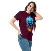Image 7 of Blueflame skull Unisex classic tee