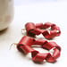 Image of Twisted Hoops - Red