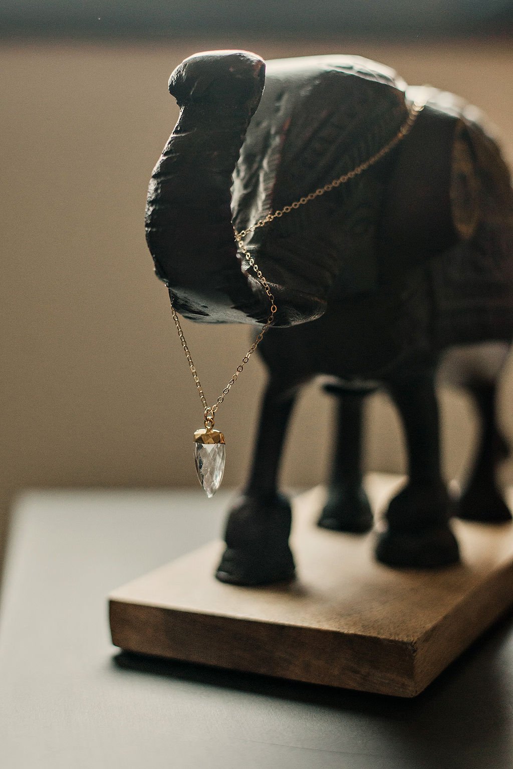 Image of The Laura - petite clear quartz pendant