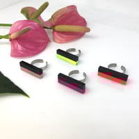 Image 1 of Prstýnek rectangle double long