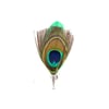 Clutch Back Peacock Feather Lapel Pin