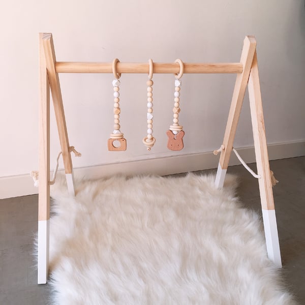 Image of Nordic Wood Baby Play Gym 