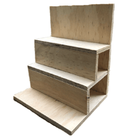 Step shelves stand