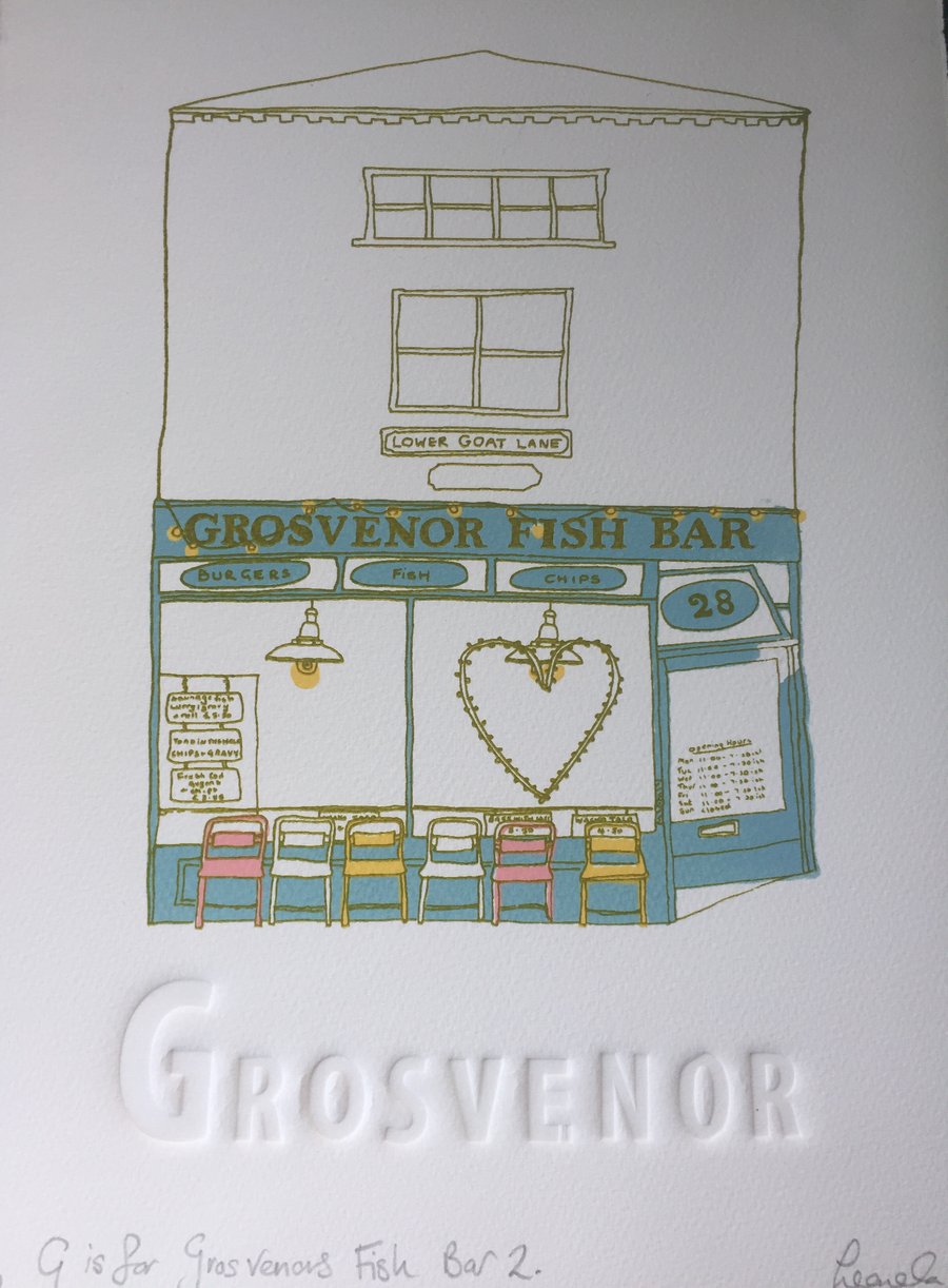 Image of G is for Grosvenor Fish Bar
