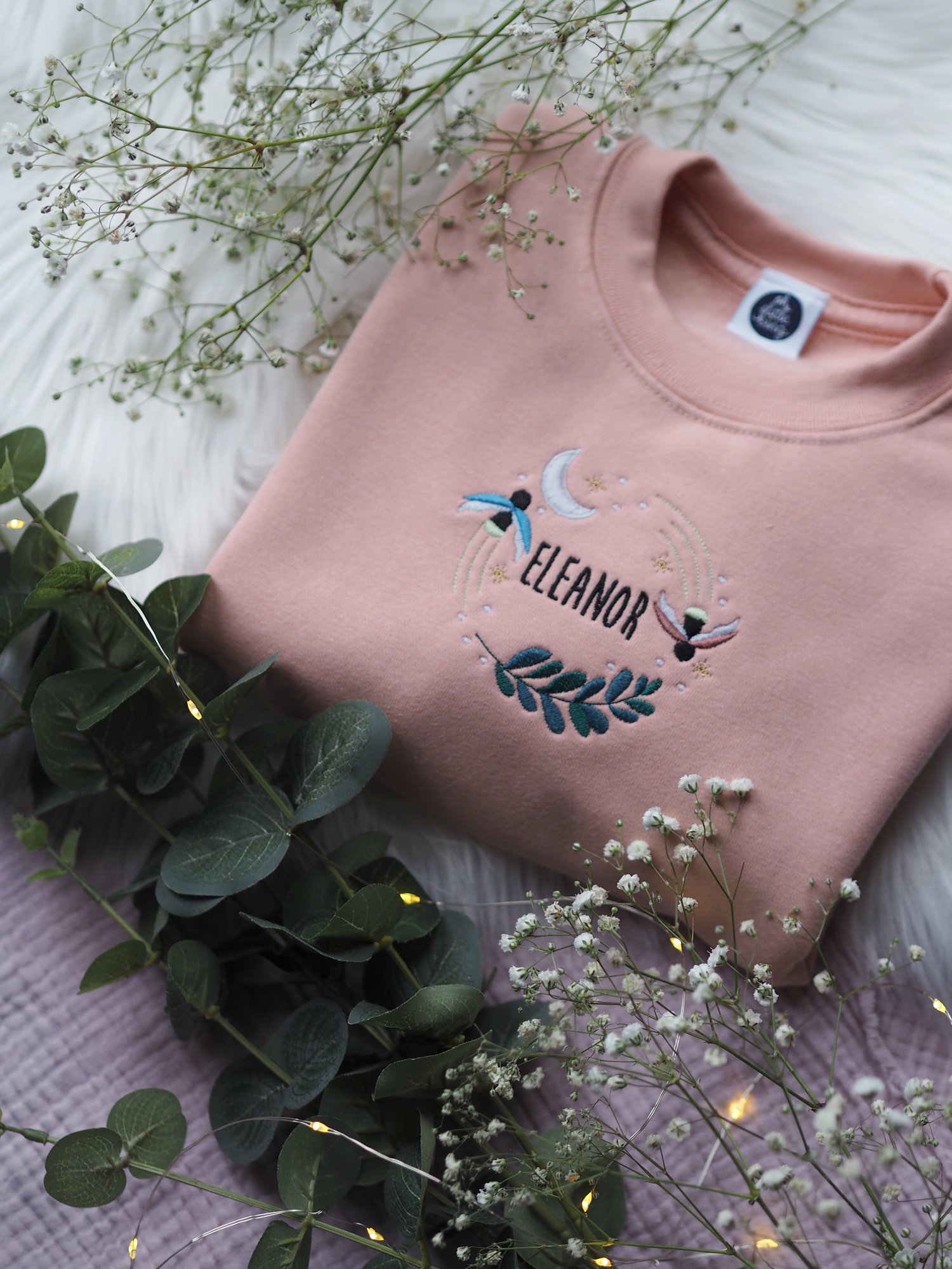 Image of Fireflies that glow in the night - Dusty Pink Sweater