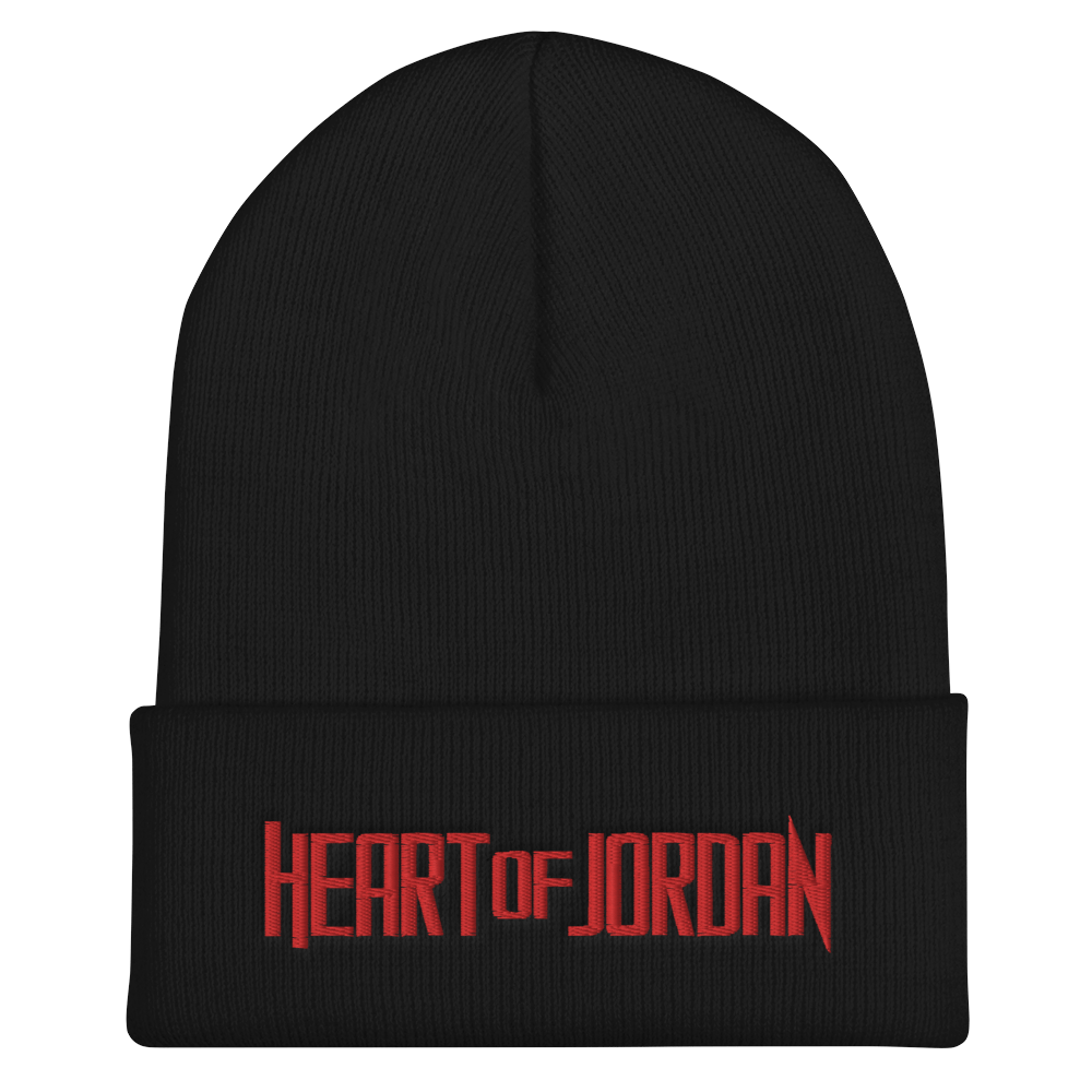 Image of Cuffed Beanie - Red Logo Embroidery