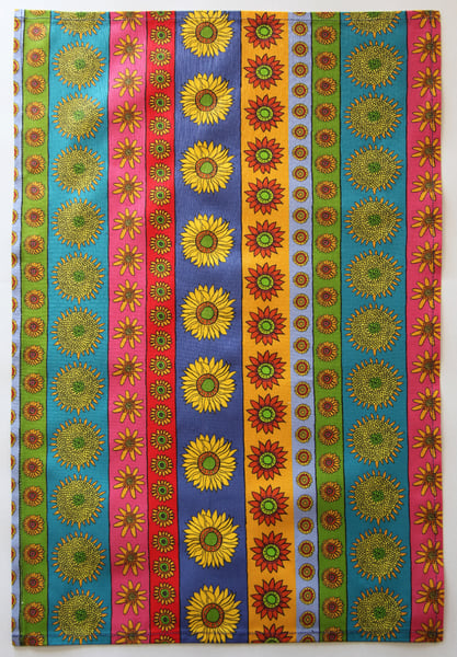 Image of Tea Towel - Sunflower Stripe - FREE SHIPPING