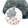 Courage dear heart sapphire necklace with sapphires