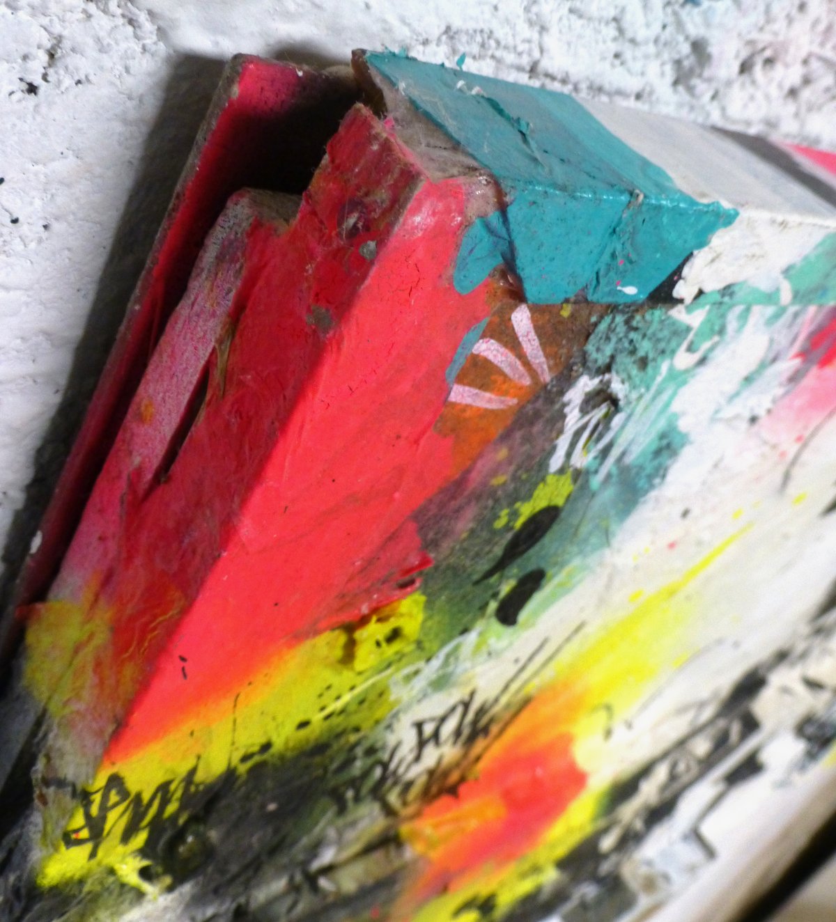 Image of Shoot The Bank on wood. 2014.