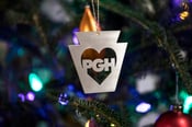 Image of PGH Steel Keystone Heart Ornaments
