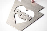 Image 2 of PGH Steel Keystone Heart Ornaments