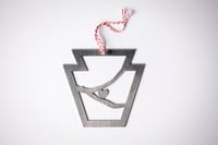 Image 4 of PGH Steel Keystone Heart Ornaments