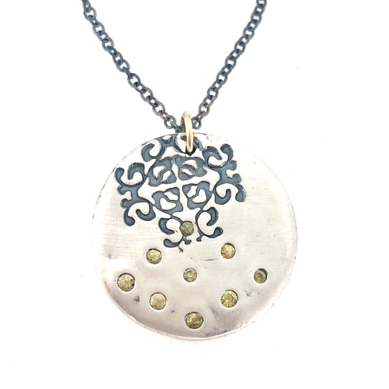 Image of Be the light necklace with sapphires