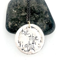 Image 4 of Be the light necklace with sapphires