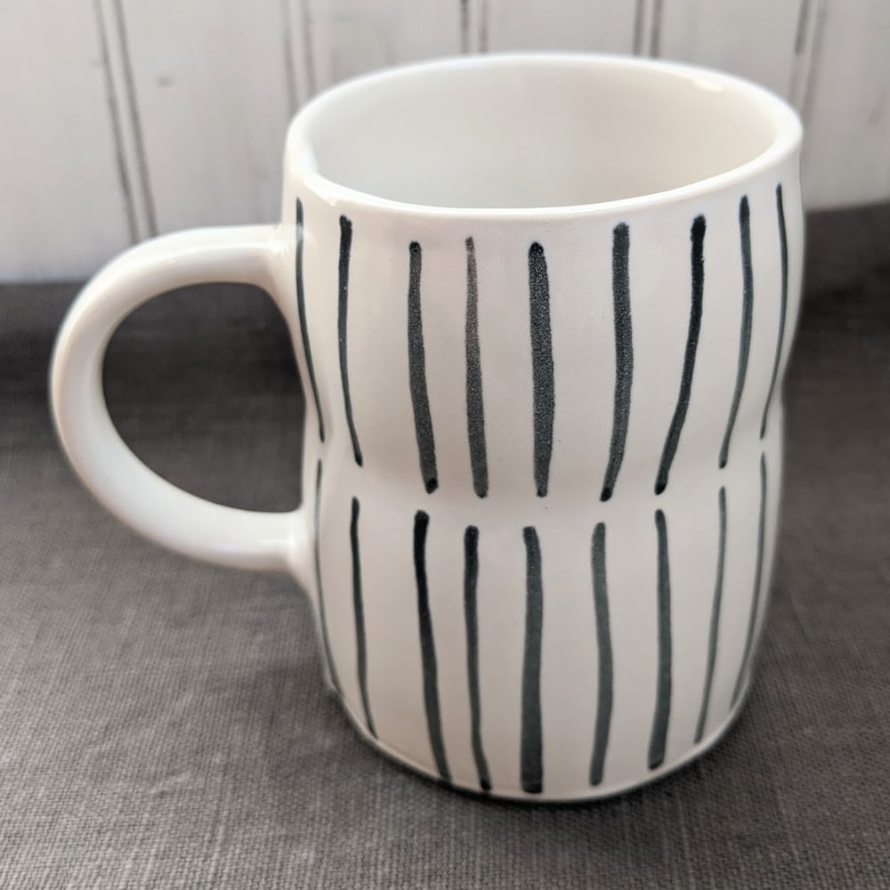 Image of Painted Pinstripe Mug