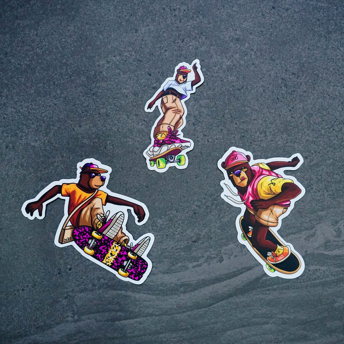 Image of SK8IN BEAR - STICKER PACK.