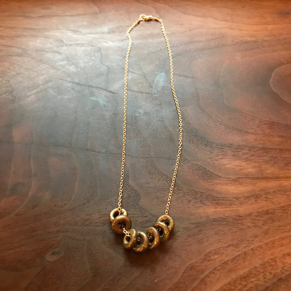 Image of Bronze circles necklace