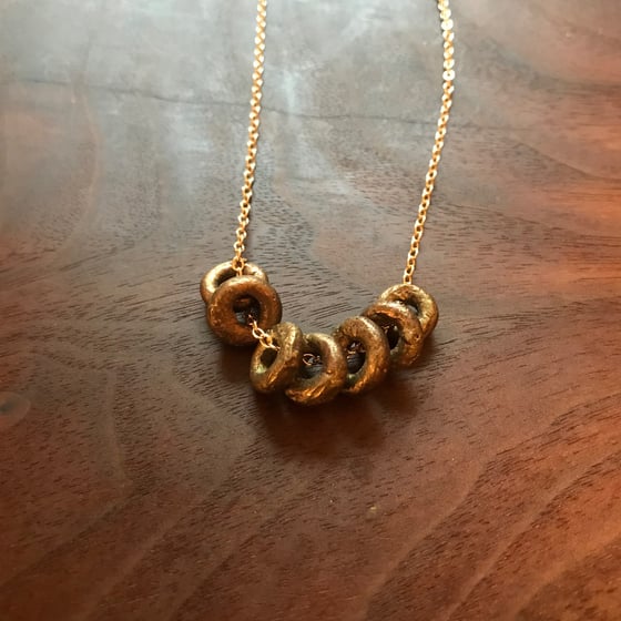 Image of Bronze circles necklace