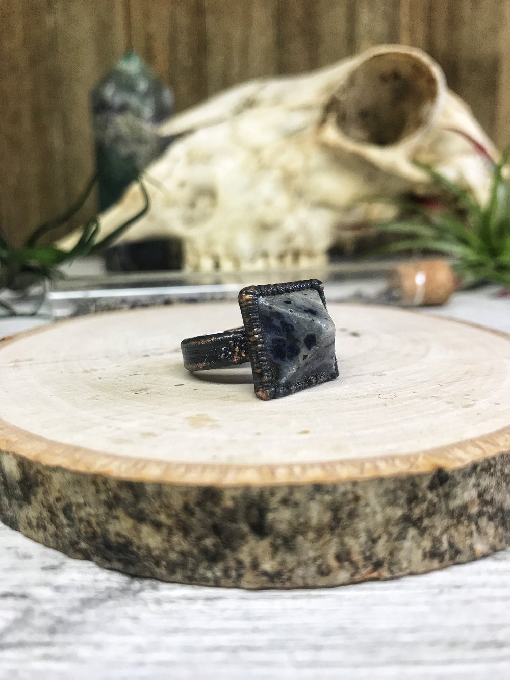 Square Lapis Lazuli Ring | Size 6.5