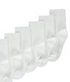 Girls White Ankle Socks (Plain)