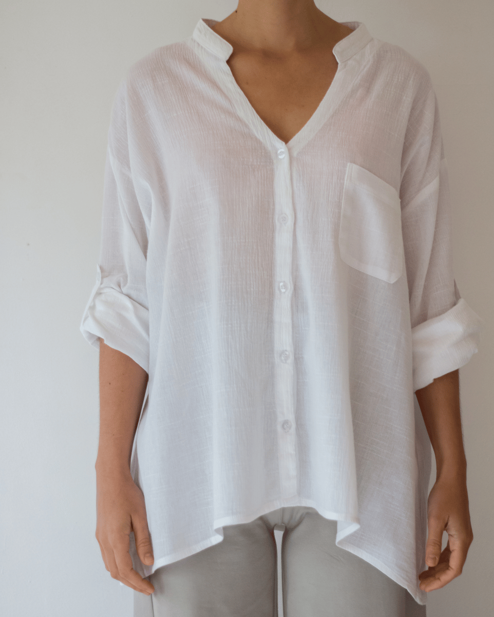 Comfortable, Ethically Made Yoga Tops in Australia White Yoga