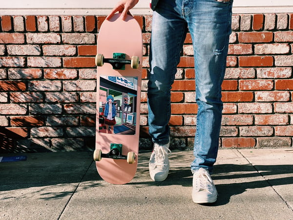 Image of "Reiko" Pixel Art Skateboard