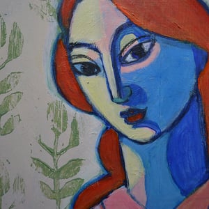 Image of Large Contemporary painting, 'Juliette and Romeo,' Poppy Ellis