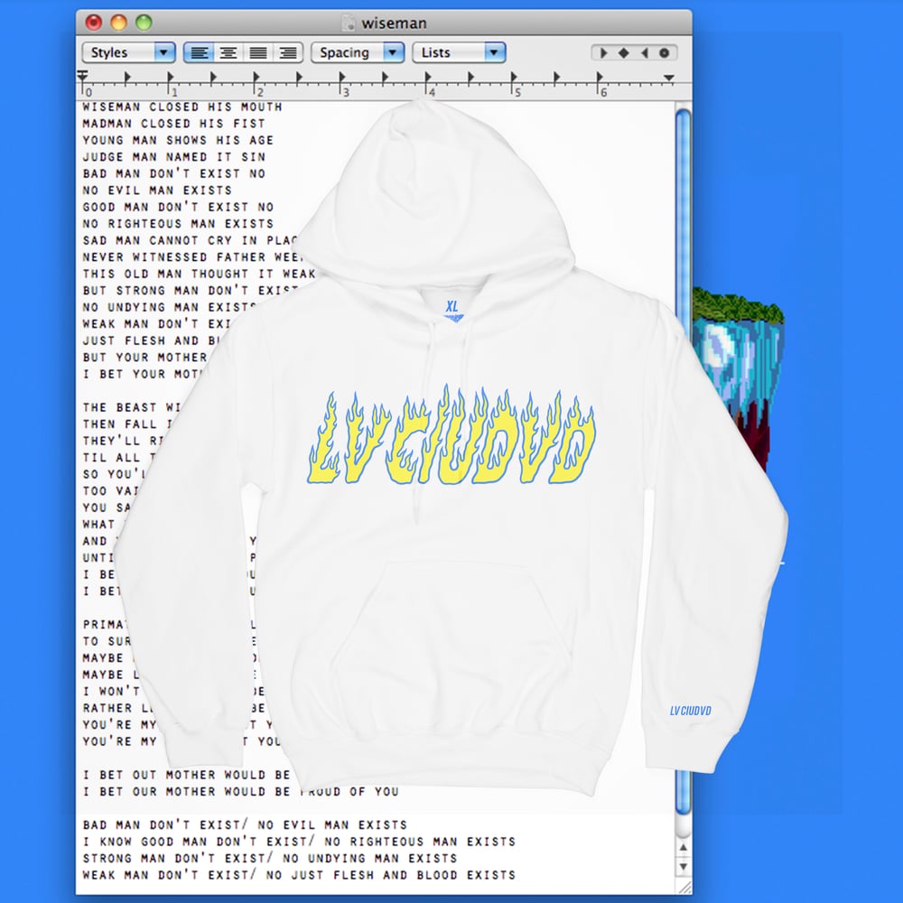 Image of LV CIUDVD ON FIRE HOODIE 
