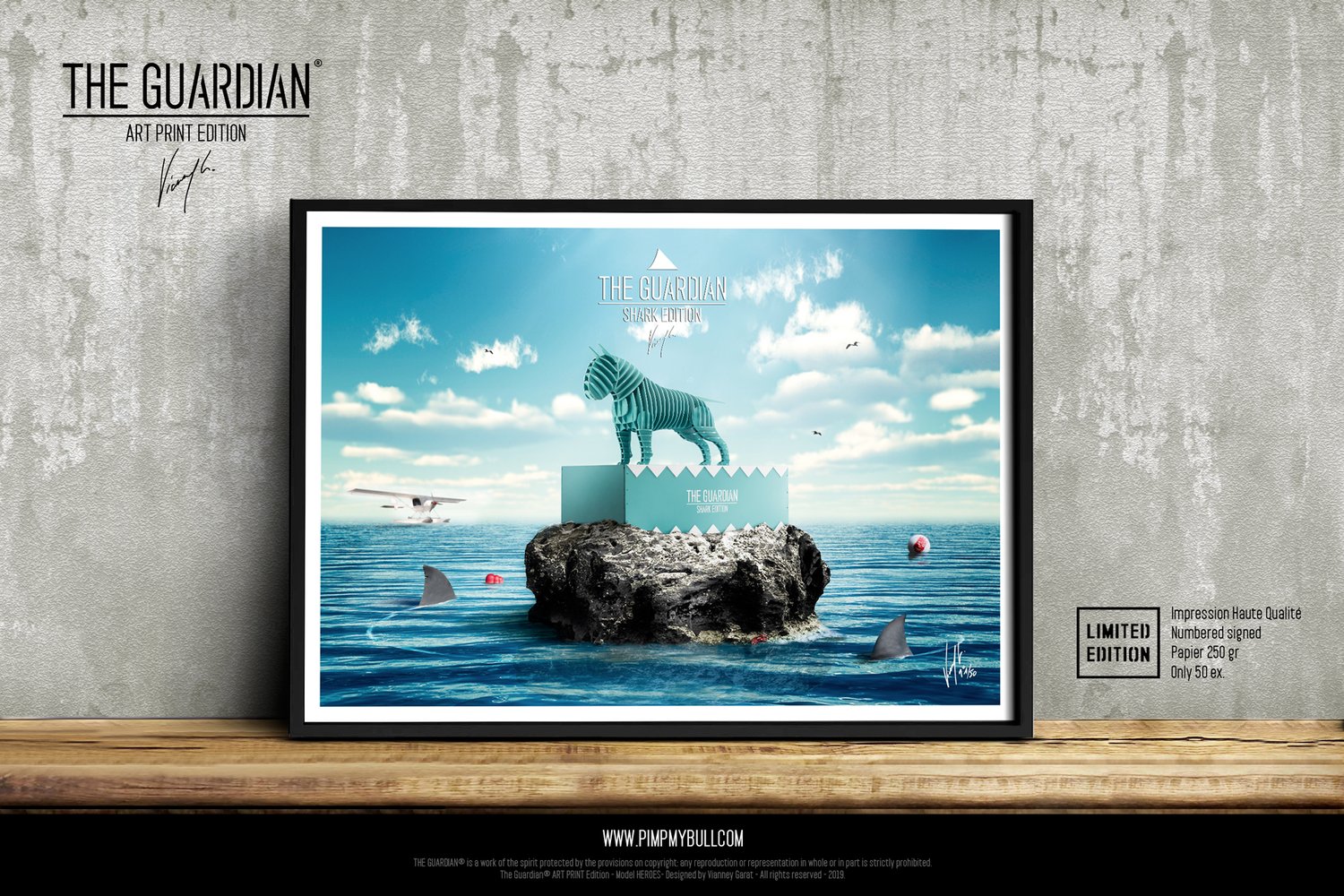 Image of Art Print - The Guardian® Shark - Limited Edition 50 units.
