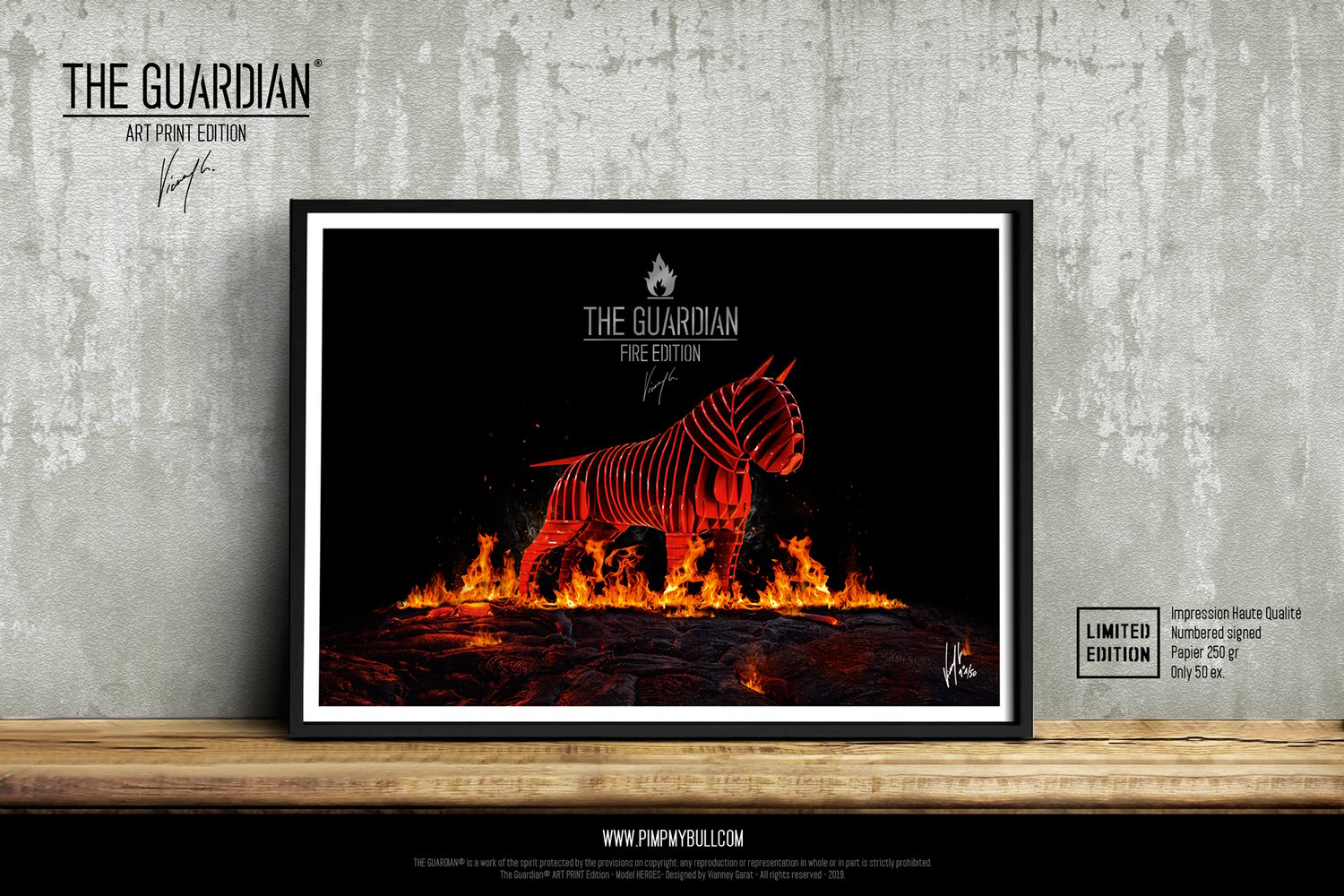 Image of Art Print - The Guardian® Fire - Limited Edition 50 units.