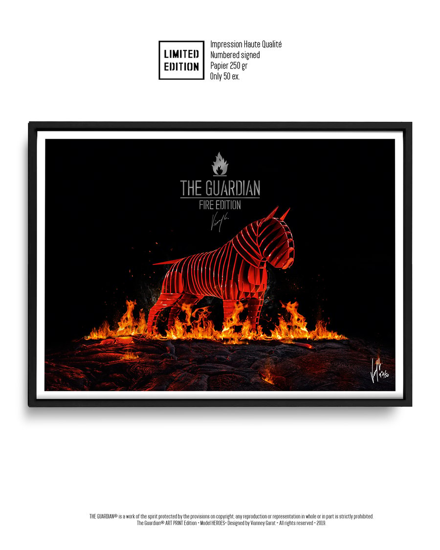Image of Art Print - The Guardian® Fire - Limited Edition 50 units.