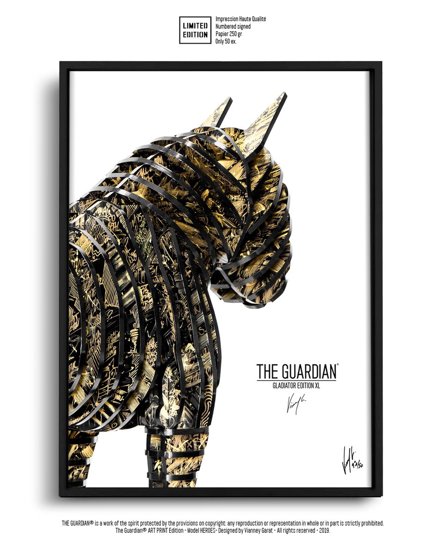 Image of ART PRINT - THE GUARDIAN GLADIATOR - Limited Edition 50 Units.