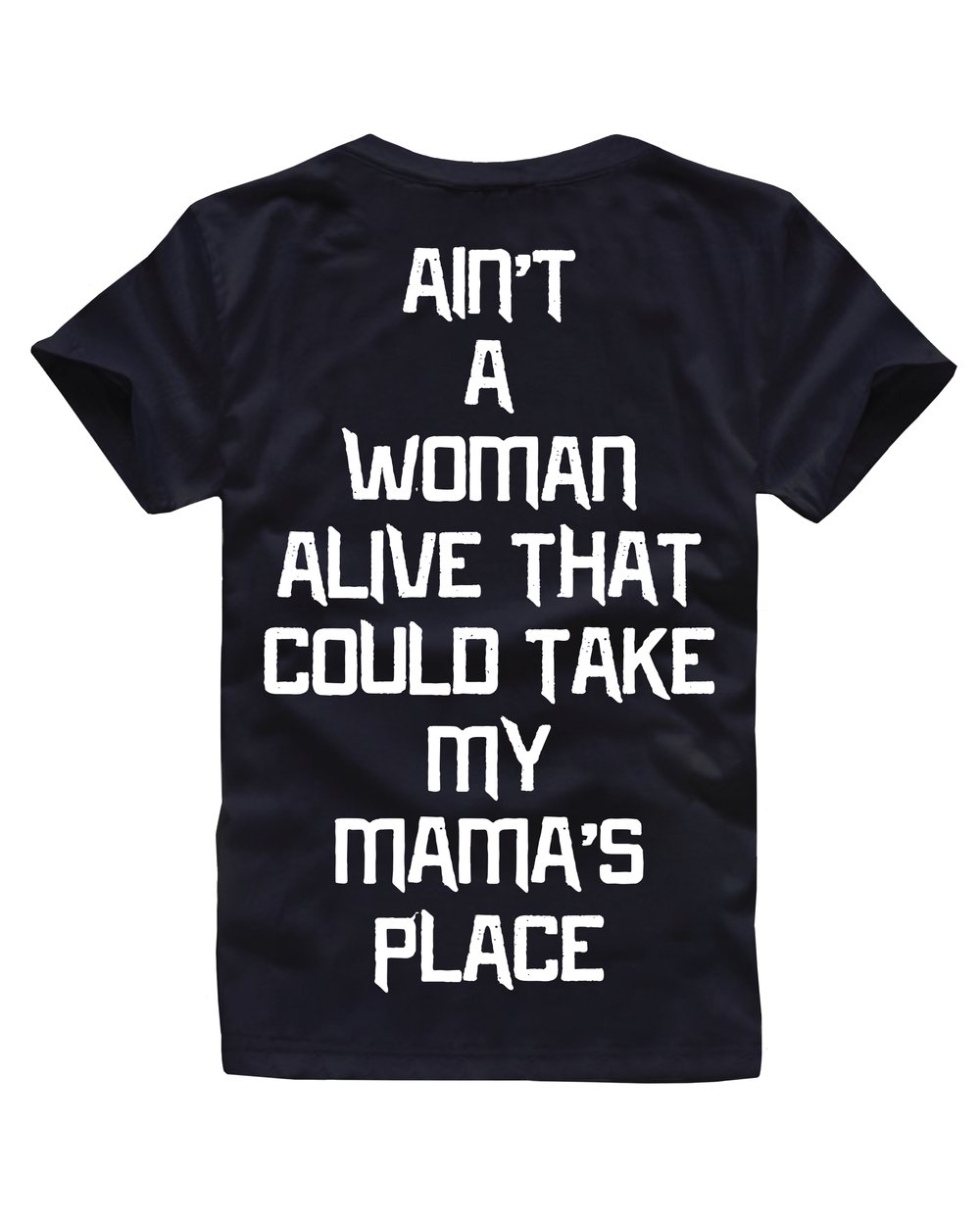 RAISED BY MAMA TEE BLACK