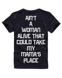 Image 1 of RAISED BY MAMA TEE BLACK