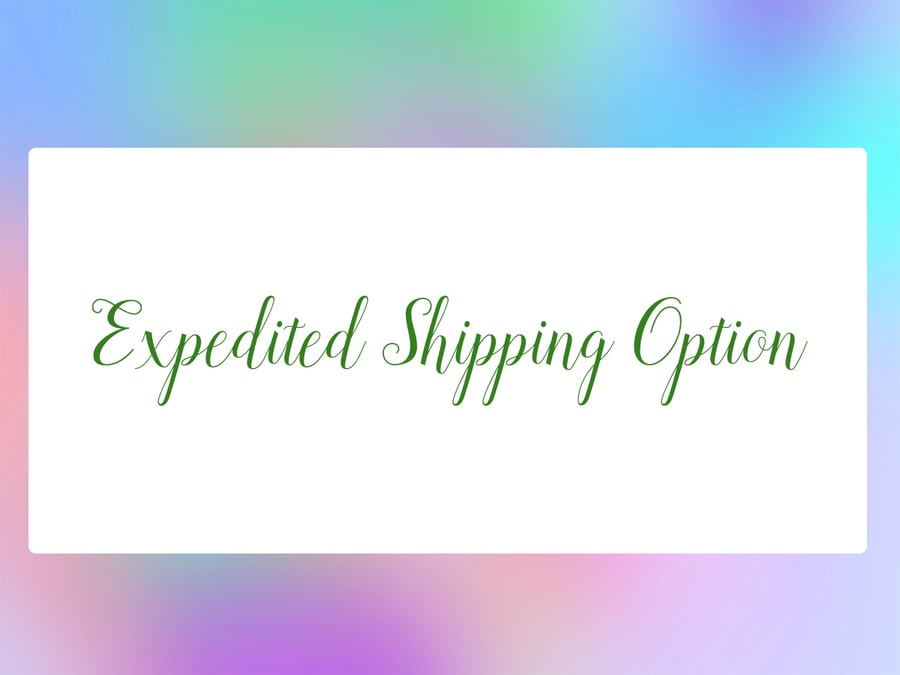 Image of Expedited Shipping Option