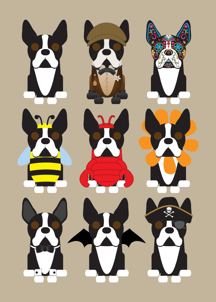 Multi Dog Prints