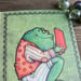 Image of Frog Book-lover Card