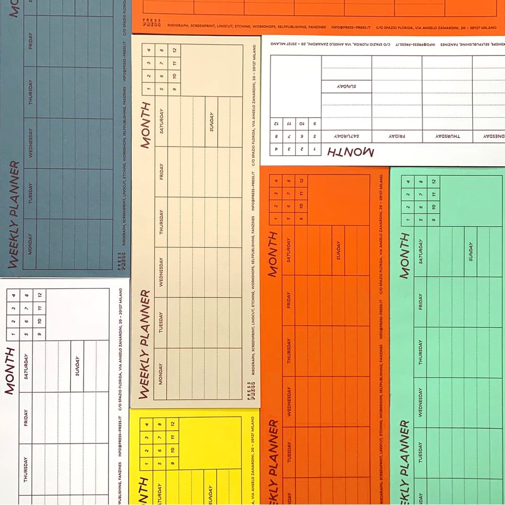 Image of Weekly planner