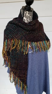 Image of Fireworks, shawl, handwoven