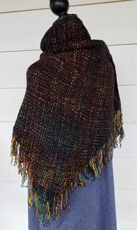 Image of Fireworks, shawl, handwoven
