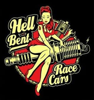 Image of Hell Bent Pin Up Decal