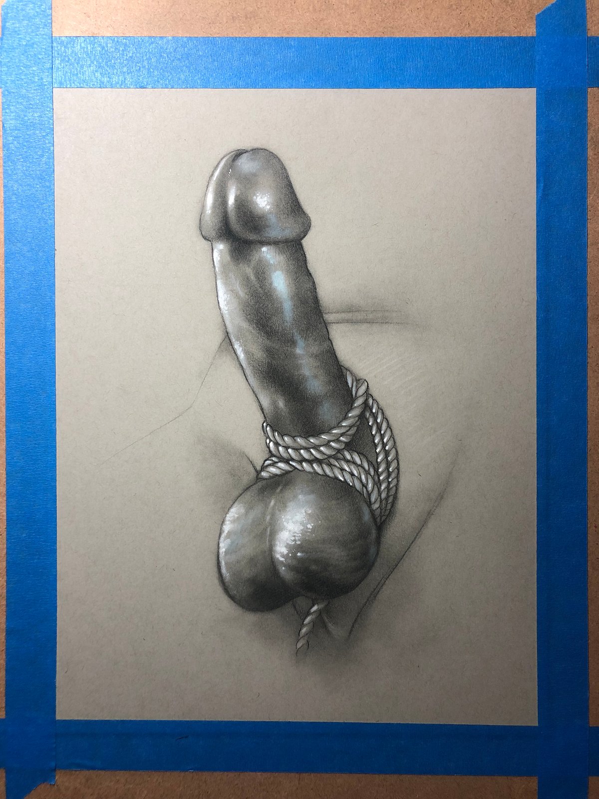Big Dick Bondage Art | BDSM Fetish