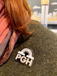 Image 2 of PGH Greynbow Pittsburgh Grey Rainbow Enamel Pin