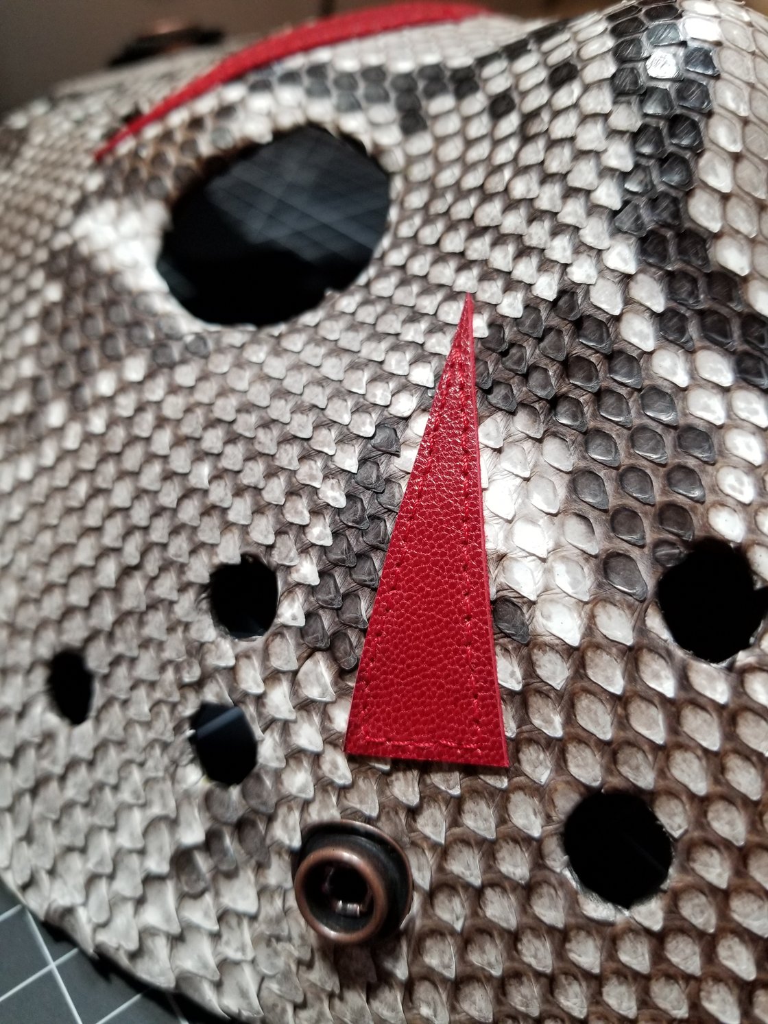 Image of Custom Python Friday the 13th mask. 