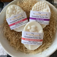 Image 1 of Honeybee Butter Bar Creamy Bliss Soap 3-pk Bundle-Wild Rose, True Lilac, Wild Honeysuckle