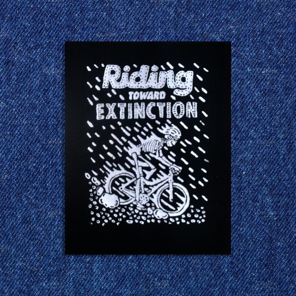 Image of Riding Toward Extinction 7"x9" Print on Fabric